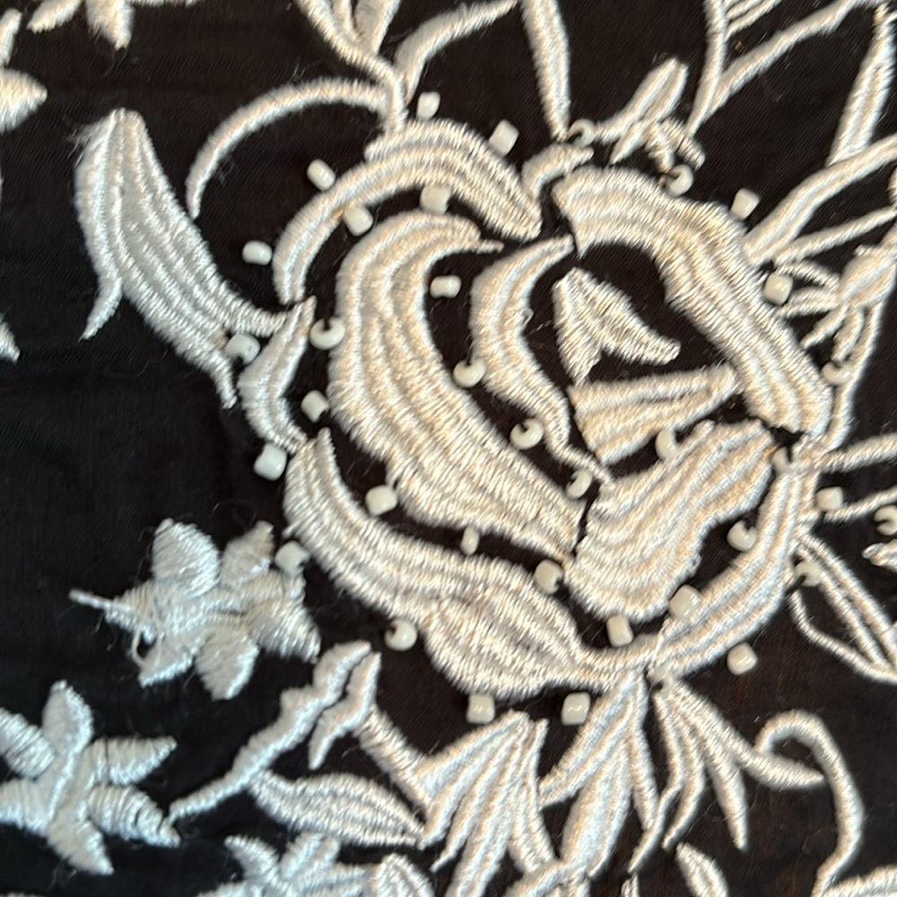 CLOSET CLEANOUT SALE! Gorgeous Skirt with Embroidered Decor - Picture 4 of 6